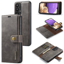 For Samsung Galaxy A33 5G DG.MING Crazy Horse Texture Detachable Magnetic Leather Phone Case(Grey)