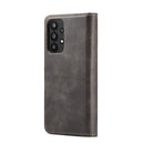 For Samsung Galaxy A33 5G DG.MING Crazy Horse Texture Detachable Magnetic Leather Phone Case(Grey)