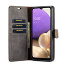 For Samsung Galaxy A33 5G DG.MING Crazy Horse Texture Detachable Magnetic Leather Phone Case(Grey)