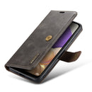 For Samsung Galaxy A33 5G DG.MING Crazy Horse Texture Detachable Magnetic Leather Phone Case(Grey)