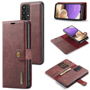 For Samsung Galaxy A33 5G DG.MING Crazy Horse Texture Detachable Magnetic Leather Phone Case(Red)
