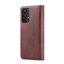 For Samsung Galaxy A33 5G DG.MING Crazy Horse Texture Detachable Magnetic Leather Phone Case(Red)