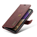 For Samsung Galaxy A33 5G DG.MING Crazy Horse Texture Detachable Magnetic Leather Phone Case(Red)