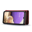 For Samsung Galaxy A33 5G DG.MING Crazy Horse Texture Detachable Magnetic Leather Phone Case(Red)