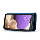 For Samsung Galaxy A33 5G DG.MING Crazy Horse Texture Detachable Magnetic Leather Phone Case(Blue)