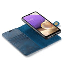 For Samsung Galaxy A33 5G DG.MING Crazy Horse Texture Detachable Magnetic Leather Phone Case(Blue)