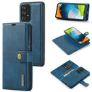 For Samsung Galaxy A53 5G DG.MING Crazy Horse Texture Detachable Magnetic Leather Phone Case(Blue)
