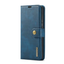 For Samsung Galaxy A53 5G DG.MING Crazy Horse Texture Detachable Magnetic Leather Phone Case(Blue)