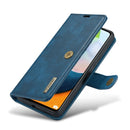 For Samsung Galaxy A53 5G DG.MING Crazy Horse Texture Detachable Magnetic Leather Phone Case(Blue)