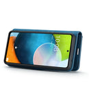 For Samsung Galaxy A53 5G DG.MING Crazy Horse Texture Detachable Magnetic Leather Phone Case(Blue)