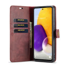 For Samsung Galaxy A73 5G DG.MING Crazy Horse Texture Detachable Magnetic Leather Phone Case(Red)