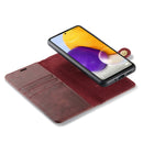 For Samsung Galaxy A73 5G DG.MING Crazy Horse Texture Detachable Magnetic Leather Phone Case(Red)