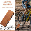 For Huawei P50 DG.MING Retro Oil Side Horizontal Flip Leather Case with Holder & Card Slots & Wallet(Brown)