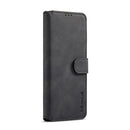 For Huawei P50 DG.MING Retro Oil Side Horizontal Flip Leather Case with Holder & Card Slots & Wallet(Black)