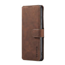 For Huawei P50 Pro DG.MING Retro Oil Side Horizontal Flip Leather Case with Holder & Card Slots & Wallet(Coffee)