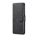 For Huawei P50 Pro DG.MING Retro Oil Side Horizontal Flip Leather Case with Holder & Card Slots & Wallet(Black)