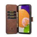 For Samsung Galaxy A53 5G DG.MING Retro Oil Side Horizontal Flip Leather Case with Holder & Card Slots & Wallet(Coffee)