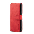 For Samsung Galaxy A53 5G DG.MING Retro Oil Side Horizontal Flip Leather Case with Holder & Card Slots & Wallet(Red)