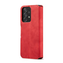 For Samsung Galaxy A53 5G DG.MING Retro Oil Side Horizontal Flip Leather Case with Holder & Card Slots & Wallet(Red)