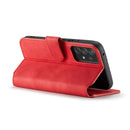 For Samsung Galaxy A53 5G DG.MING Retro Oil Side Horizontal Flip Leather Case with Holder & Card Slots & Wallet(Red)