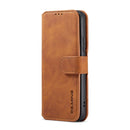 For Samsung Galaxy A53 5G DG.MING Retro Oil Side Horizontal Flip Leather Case with Holder & Card Slots & Wallet(Brown)