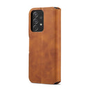 For Samsung Galaxy A53 5G DG.MING Retro Oil Side Horizontal Flip Leather Case with Holder & Card Slots & Wallet(Brown)