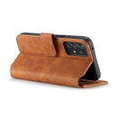 For Samsung Galaxy A53 5G DG.MING Retro Oil Side Horizontal Flip Leather Case with Holder & Card Slots & Wallet(Brown)