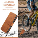 For Samsung Galaxy A53 5G DG.MING Retro Oil Side Horizontal Flip Leather Case with Holder & Card Slots & Wallet(Brown)