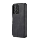 For Samsung Galaxy A53 5G DG.MING Retro Oil Side Horizontal Flip Leather Case with Holder & Card Slots & Wallet(Black)