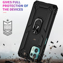 For Motorola Moto Edge 20 Lite Shockproof TPU + PC Phone Case(Black)