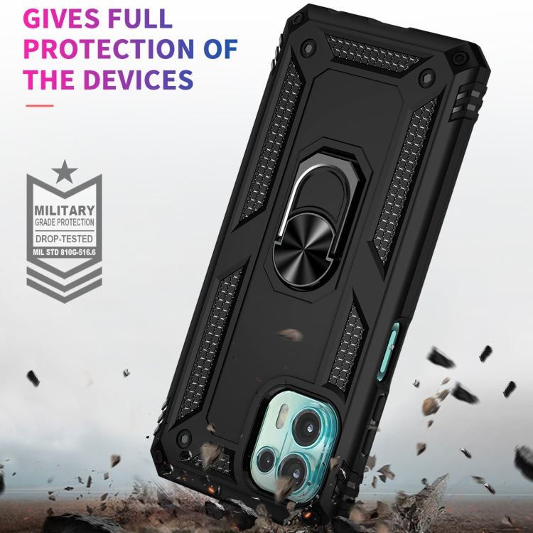 For Motorola Moto Edge 20 Lite Shockproof TPU + PC Phone Case(Black)