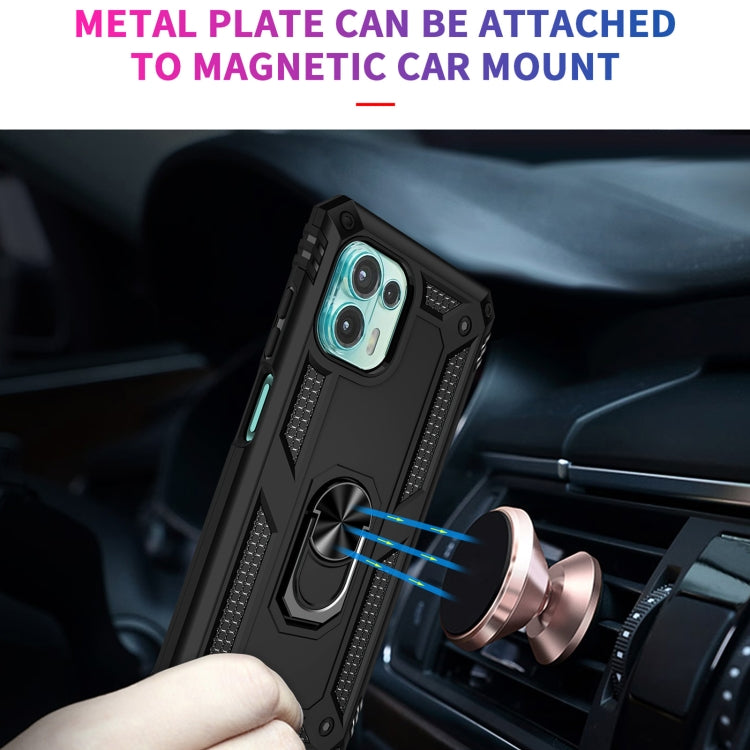 For Motorola Moto Edge 20 Lite Shockproof TPU + PC Phone Case(Black)