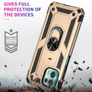 For Motorola Moto Edge 20 Lite Shockproof TPU + PC Phone Case(Gold)