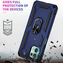 For Motorola Moto Edge 20 Lite Shockproof TPU + PC Phone Case(Blue)
