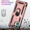 For Motorola Moto Edge 20 Lite Shockproof TPU + PC Phone Case(Rose Gold)