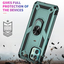 For Motorola Moto Edge 20 Lite Shockproof TPU + PC Phone Case(Dark Green)