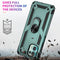 For Motorola Moto Edge 20 Lite Shockproof TPU + PC Phone Case(Dark Green)