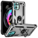 For Motorola Moto Edge 20 Lite Shockproof TPU + PC Phone Case(Silver)
