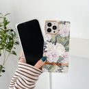 Square Plating Gold Edge Phone Case For iPhone 11(Exotic Rose)