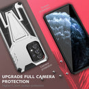 For Samsung Galaxy A53 5G Super V Armor PC + TPU Phone Case with Holder(Silver)