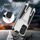 For Samsung Galaxy A53 5G Super V Armor PC + TPU Phone Case with Holder(Silver)