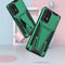 For Samsung Galaxy A73 Super V Armor PC + TPU Phone Case with Holder(Dark Green)