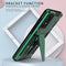 For Samsung Galaxy A73 Super V Armor PC + TPU Phone Case with Holder(Dark Green)