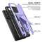 For Samsung Galaxy A73 Super V Armor PC + TPU Phone Case with Holder(Purple)