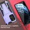 For Samsung Galaxy A73 Super V Armor PC + TPU Phone Case with Holder(Purple)