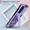 For Samsung Galaxy A73 Super V Armor PC + TPU Phone Case with Holder(Purple)