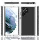 For Samsung Galaxy S22 Ultra 5G Transparency Two-color Gradient PC+TPU Phone Case(Transparent)