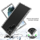 For Samsung Galaxy S22 Ultra 5G Transparency Two-color Gradient PC+TPU Phone Case(Transparent)