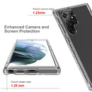 For Samsung Galaxy S22 Ultra 5G Transparency Two-color Gradient PC+TPU Phone Case(Transparent)