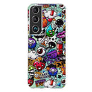 For Samsung Galaxy S22 5G Luminous TPU Protective Phone Case(Graffiti)